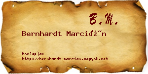 Bernhardt Marcián névjegykártya
